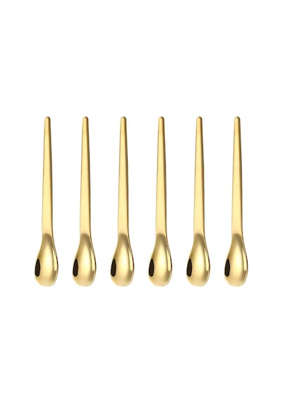 201 Çelik 6 Adet Gold Mat 12,5 Cm Klasik Çay Kaşığı Cin941sr-6