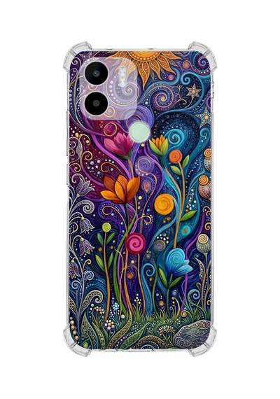 Printify Redmi A2 Plus İle Uyumlu Düşlerin Dansı Serisi Rüyalar Ötesi Tasarımlı Uv Baskılı Köşe Korumalı Antişok Kılıf Şeffaf