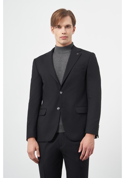 İmza Siyah Armürlü Mono Yaka Tam Astar Esnek 6 Drop Slim Fit Classic Takım Elbise 1001245175 Siyah İmza Siyah Armürlü Mono Yaka Tam Astar Esnek 6 Drop Slim Fit Classic Takım Elbise 1001245175 Siyah