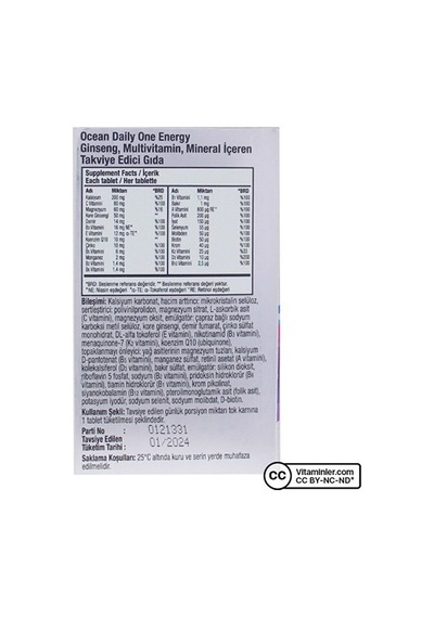 Orzax Ocean Daily One Energy 30 Tablet
