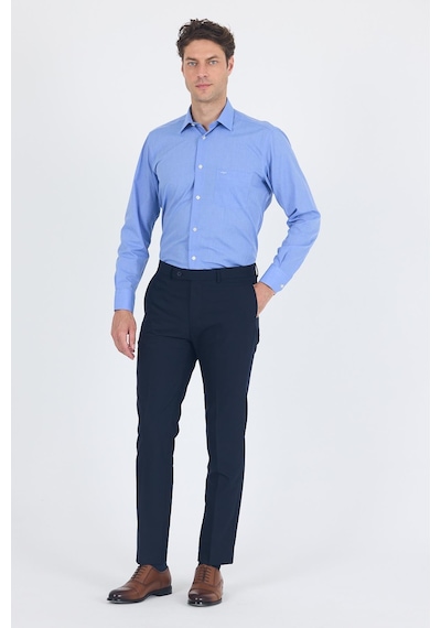 İmza Lacivert Esnek Yandan Cepli Slim Fit Classic Pantolon 1003250013 Lacivert