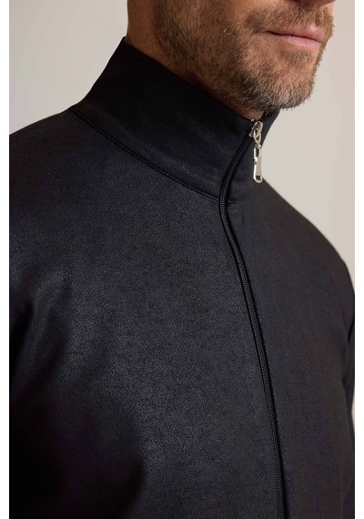 Ysf Erkek Siyah Fermuarlı Sweatshirt