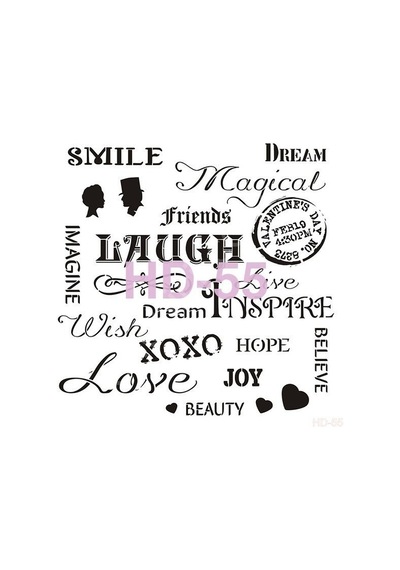 Hd55 Cadence Home Dekor Stencil 45X45