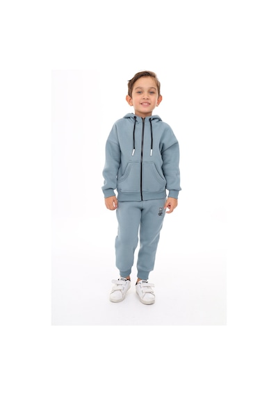 Toontoy Kids Toontoy Erkek Çocuk Nakışlı Eşofman Takım Açık Mavi