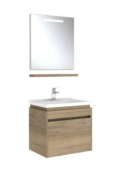 Kale Idea 2.0 65 Cm Pasifik A Tek Çekmeceli Banyo Dolabı Takımı Ahşap