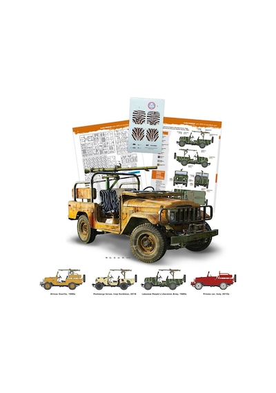 Ak 35003 1/35 Ölçek, Fj43 Kamyonet Spg-9 Geri Tepmesiz Silahlı , Askeri Araç Plastik Model Kiti