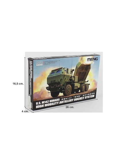 Meng 72-004 1/72 Ölçek, U.s. M142 Hımars Yüksek Hareket Kabiliyetli Topçu Roket Sistemi,plastik Model Kiti-58243