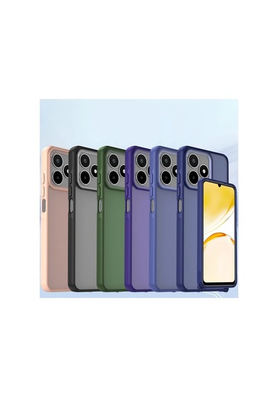 Realme C53 Kılıf Elegant Kapak - Açık Mavi 0.2M-Çok Renkli