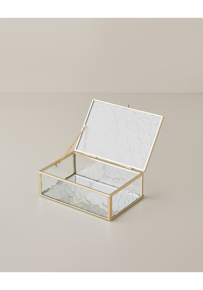 English Home Poly Cam Dekoratif Kutu 18x12x6 Cm Gold