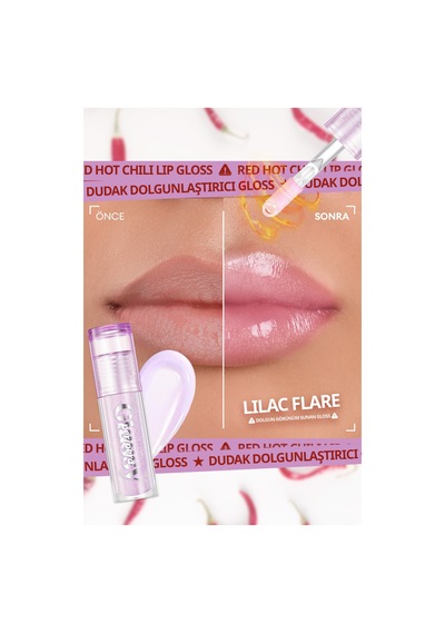 Lila Simli Dudak Dolgunlaştırıcı Gloss Perıpera Ink Glasting Lip Gloss P03 Lilac Flare 10820800