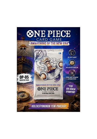 Cantex Tech One Piece Card Game Booster White And Yellow Pack 2 Paket Trading Cards - 20 Kart Ingilizce Versiyon