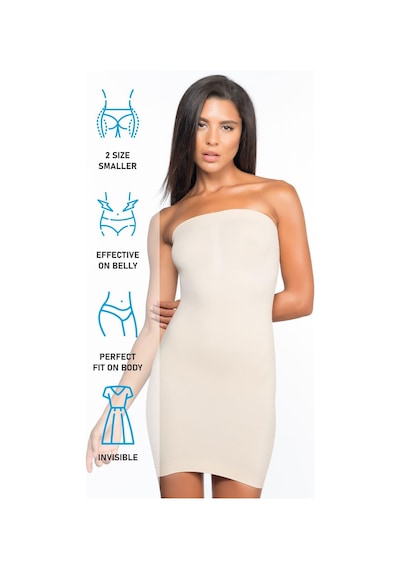 Ten Mı Emay 5065 Straplez Elbise Korse Ten