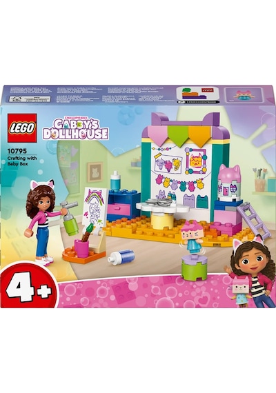 LEGO® Gabby's Dollhouse Karton Yavru Kedi ile El Sanatları 10795 - 4+ Çocuklar için Yaratıcı Oyuncak Yapım Seti (60 Pr)