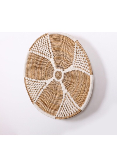 Peru 60x13 Cm Çap- Doğal Abaka Duvar Tabağı