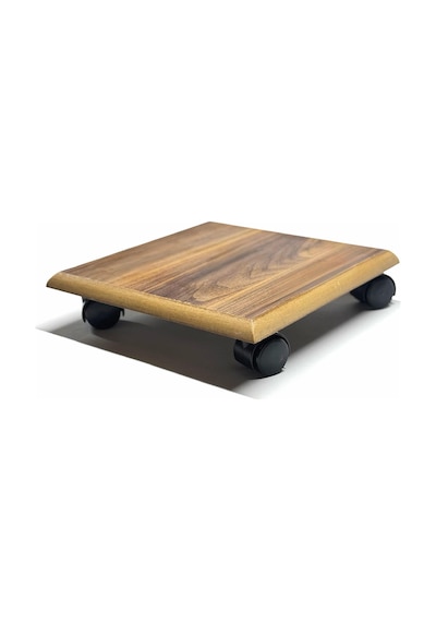 Kaplamalı Kare Ahşap Saksı Altlığı Damacana Tüp Saksı Sehpas 30x30 Cm