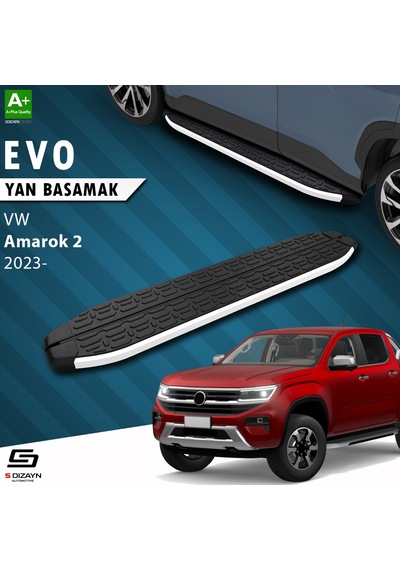 S-dizayn Vw Amarok 2 Evo Aluminyum Yan Basamak 203 Cm 2023 Üzeri A+ Kalite