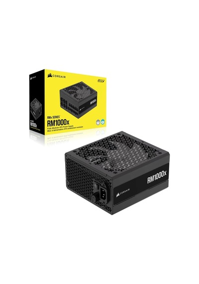 Rm1000x Düşük Gürültülü Tam Modüler Atx Güç Kaynağı - Atx 3.1 Uyumlu - Pcıe 5.1 Desteği - Cybenetics Altın Verimliliği - Yerel 12v-2x6 Bağlantı - Siyah