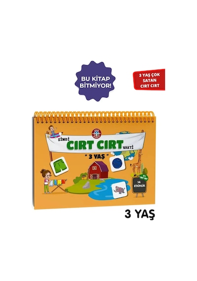 3 Yaş Cırt Cırtlı Kitap