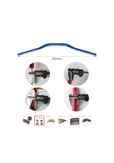 Motosiklet Gidon 28mm Renk Şeçenekli - Kırmızı