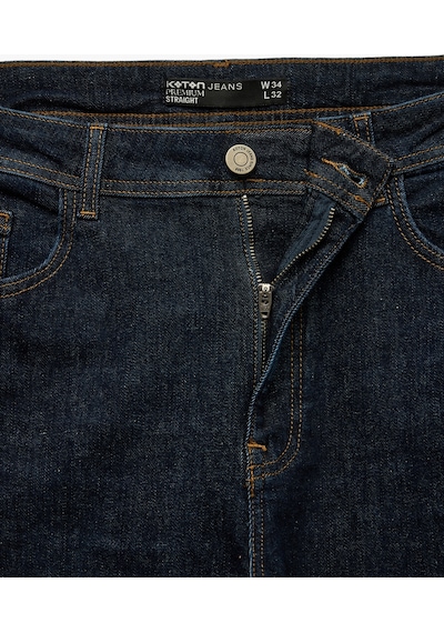 Koton Normal Bel Pamuklu Straight Fit Jean Pantolon - Mark Jean Koyu İndigo 7wam40078nd Koton Normal Bel Pamuklu Straight Fit Jean Pantolon - Mark Jean Koyu İndigo 7wam40078nd
