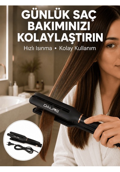 Saç Düzleştirici 30 Saniyede Isınma Hafif Ve Portatif Tasarım Yeni Nesil -