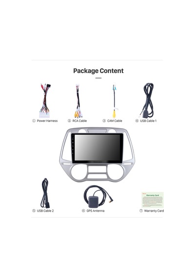 Hyundaı İ20 2008-2014 Multimedya Navigasyon Usb Kamera Carplayer 6 Ram