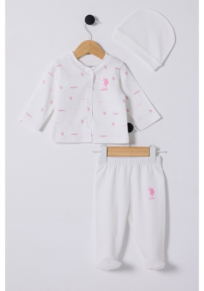 U.S. Polo Assn. U.s. Polo Assn Kız Bebek Beyaz Takım Beyaz