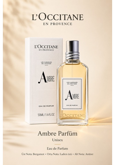 Ambre Parfüm, Edp, Unisex, Amber Ve Bergamot Notaları, 50 Ml Aromatik