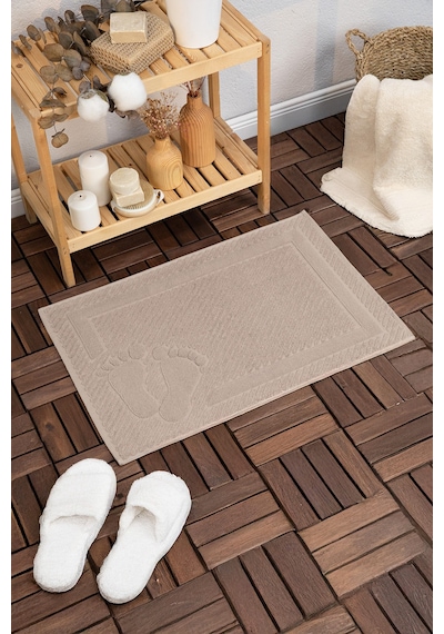 Leoline %100 Pamuk Premium Ayak Havlusu - Kahve