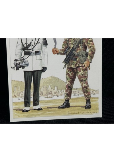 1995 İngiltere Kartpostal Britanya Ordusu Postcard The British Army Series No.55 6th Queen Elizabeth's Own Gurkha Rifles