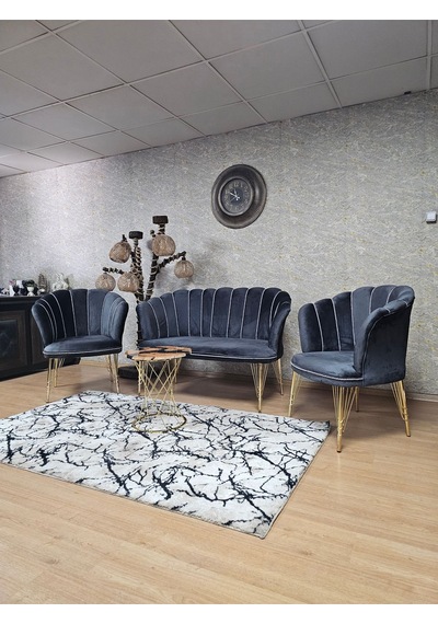 Zafir Gold Kaplama Tel Ayak Papatya Çay Seti Koltuk Takımı , Balkon, Salon, Ofis, Cafe Koltuk Takımı Füme Zafir Gold Kaplama Tel Ayak Papatya Çay Seti Koltuk Takımı , Balkon, Salon, Ofis, Cafe Koltuk Takımı Füme