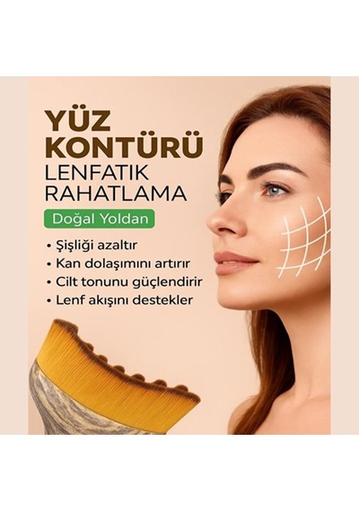 Lenfatik Drenaj Fırçası Yüz & Vücut Masaj Kuru Fırça Lenfatik Akış Stimülatörü Şişlik Azaltıcı Selülit Masaj Aracı Cilt Arındırıcı Şekillendirici Ergonomik Tasarım