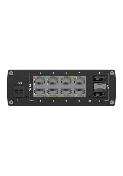 Teltonika Tsw202 8 Port Gigabit Poe+ Yönetilebilir Endüstriyel Switch + 2 Sfp