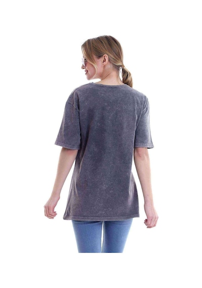 Kadın Oversize Antwerp Belgium Baskılı Tshirt