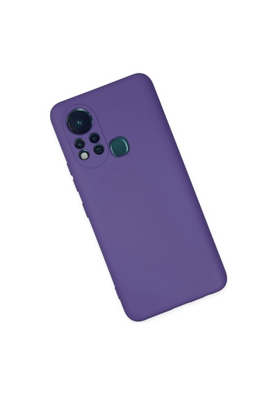 İnfinix Hot 11s Kılıf Nano İçi Kadife Silikon - Mor -