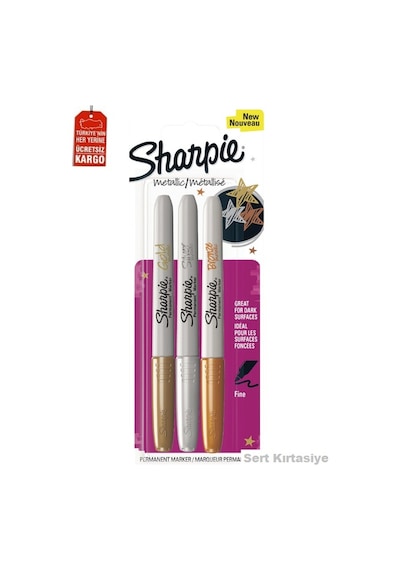 Sharpie Metalik Markör. Karışık Renk.3'Lü Bls 1849114