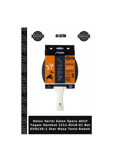 Delux Serisi Salon Sporu Aktif Yaşam Hareket 1211-8318-01 Bat Evolve-1 Star Masa Tenis Raketi