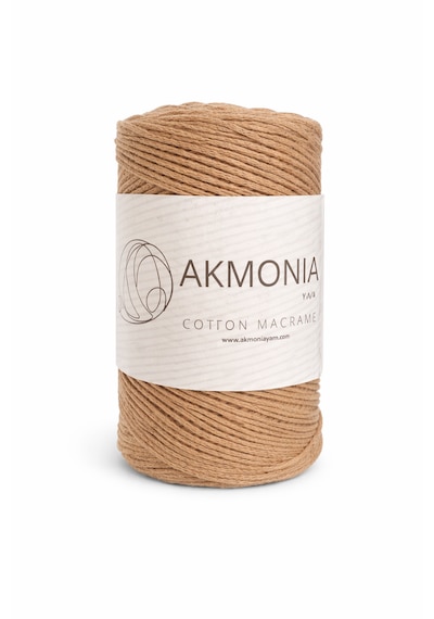 Akmonia Makrome İp 250 Gr 2mm 10344 (Sütlü Kahve)