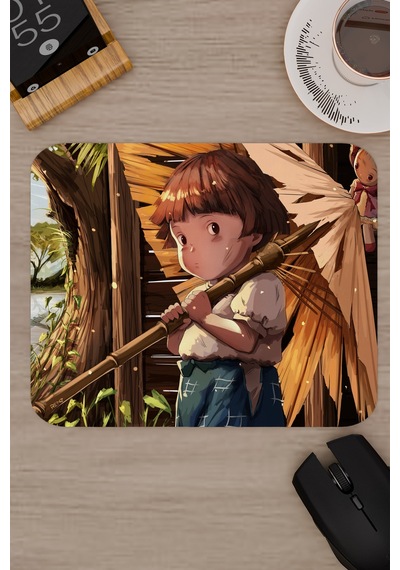 Ateşböceklerinin Mezarı Anime V3 - 22x18 Gaming Kauçuk Kaymaz Taban Mouse Pad Fare Altlığı