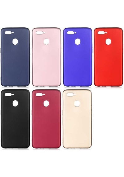 Oppo A7x Kılıf Zore Premier Silikon Kapak Gold