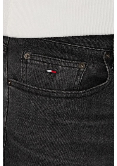 Tommy Jeans Pamuklu Slim Fit Normal Bel Jeans Erkek Kot Pantolon Dm0dm23449 1bz Siyah