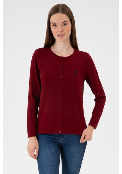 U.s. Polo Assn. Kadın Bordo Hırka Triko 50313624-vr014 Bordo