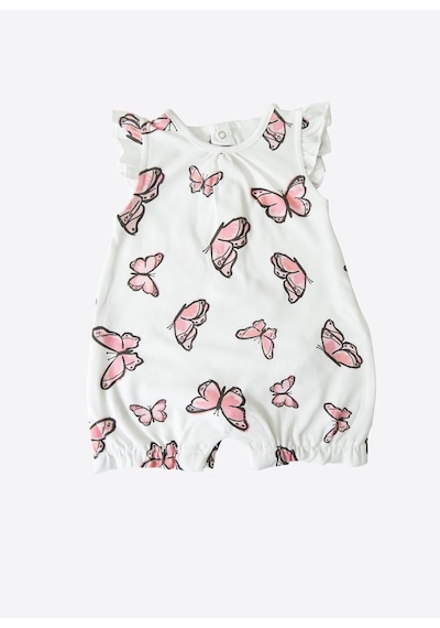 Kitikate Organik Butterfly 3'lü Set Beyaz Beyaz