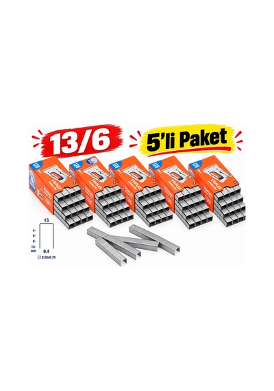 5'li Paket - Dlt Zımba Teli 13/6 // 25.000 Adet