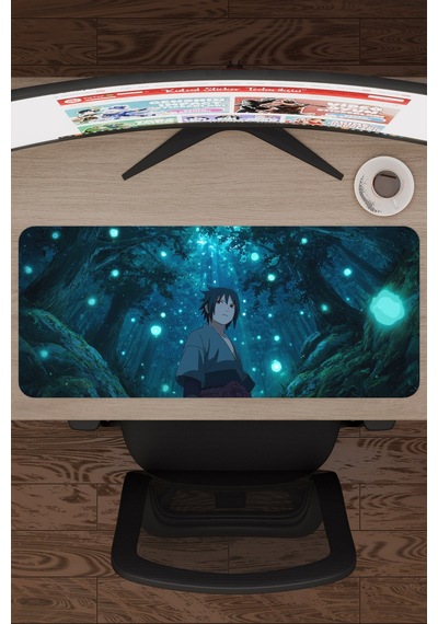 Naruto Sasuke Anime V5 - 70x30 Xl Gaming Kauçuk Kaymaz Taban Mouse Pad Fare Altlığı