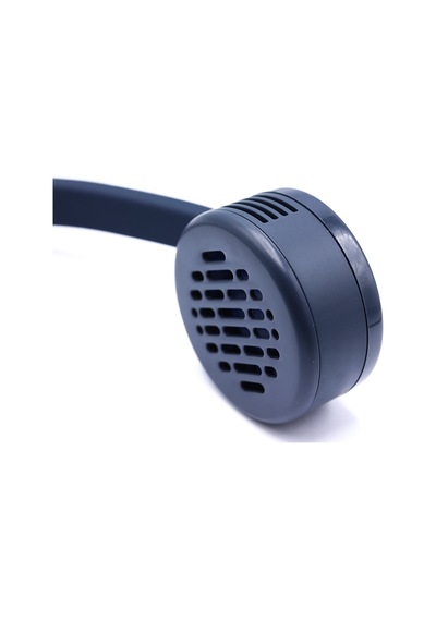 Lacivert Taşınabilir Ve Şarjlı Boyun Fanı- Built-in 2000mah Neck Fan Nave Blue