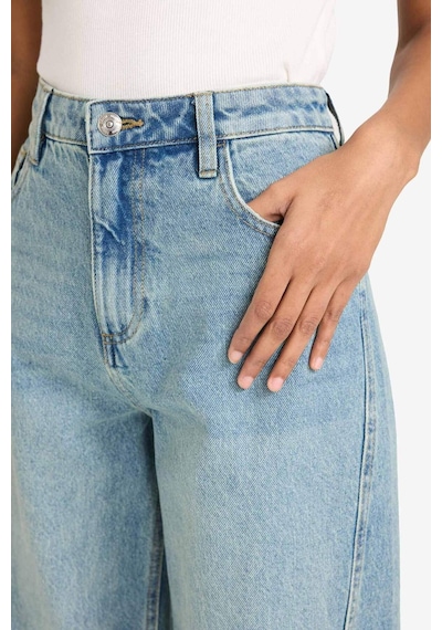 Defacto Wıde Leg Yüksek Bel Düz Paça Uzun Jean Pantolon G4957ax26spnm85 İndigo-nm85