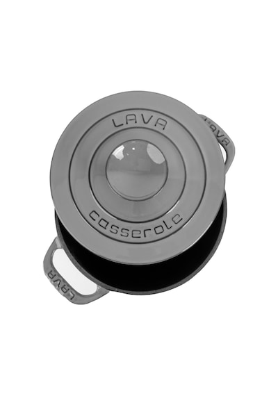 Lava Döküm Yuvarlak Tencere Döküm Demir Kapak Experience Majolik Serisi Çap Ø 23cm Gri Sku: Smg8690010576446 Açık