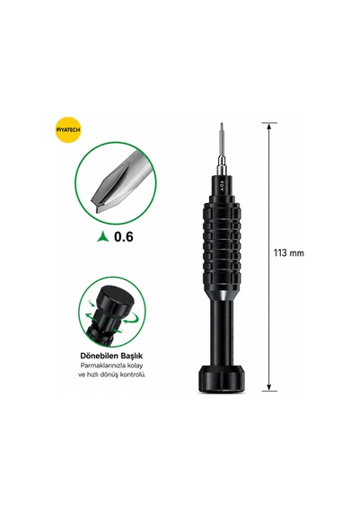 Rl-730 Y Tipi 0.6 Mm Uçlu Profesyonel Hassas Telefon Ve Elektronik Tamir Tornavidası