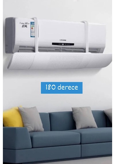 Ayarlanabilir Universal Klima Hava Yönlendirici Delikli Klima Çarpması Önleyici Klima Perdesi 56-90cm